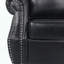 Fauteuil club - Similicuir - Accoudoirs roulés et garniture cloutée