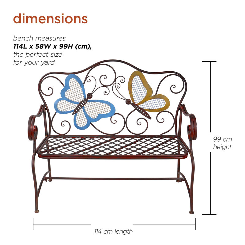 Iron Outdoor Bench