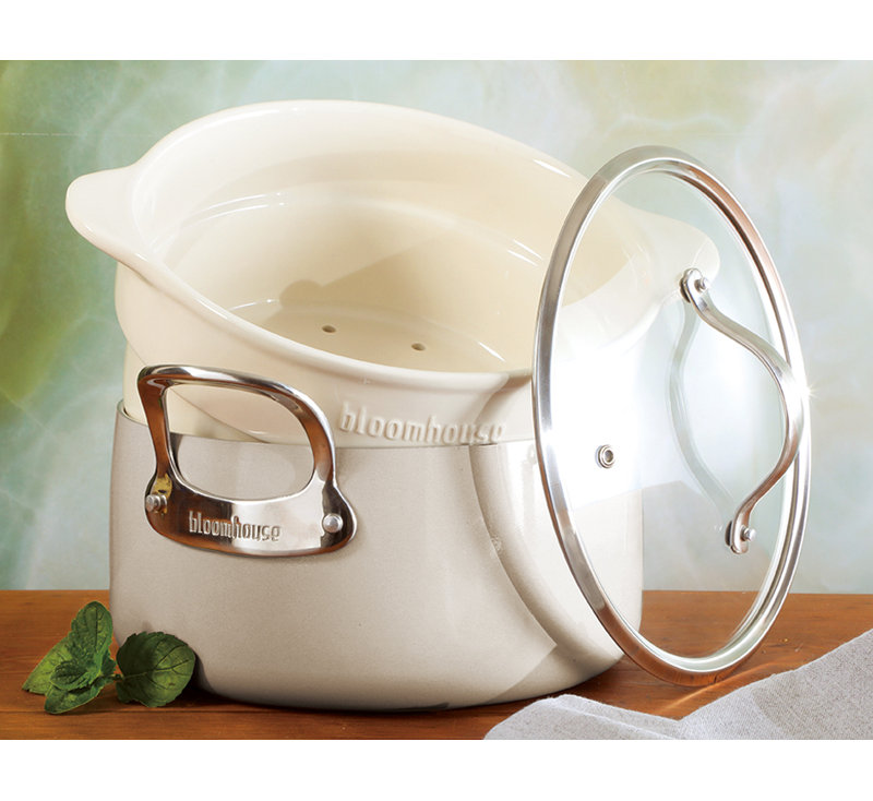 Cocotte en aluminium antiadhésive 6 pintes Bloomhouse