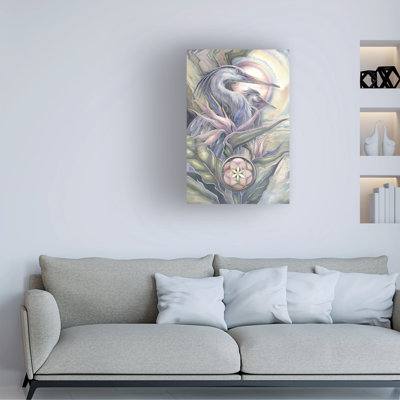 Wrapped Canvas Wall Art - Jody Bergsma 'Circle Of Grace' Wall Art for Living Room, Bedroom, or Office Décor  - 16x24