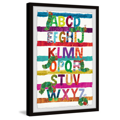 Orozco Caterpillar Alphabet 1 Piece Single Picture Frame Wall Art