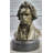 Ludwig Van Beethoven Bronze Metal Bust Sculpture Statue On Marble Base