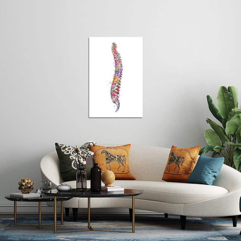 «Spinal Cord I», impression sur verre acrylique, H 24 po x l 16 po x P 0,25 po