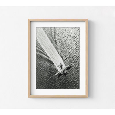 Reproduction de photographie rétro en noir et blanc, photographie murale avion, photographie d'art rétro imprimable