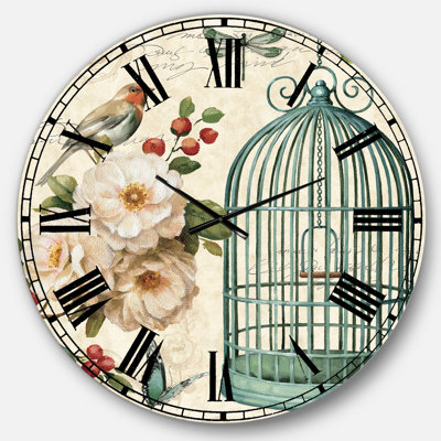 Horloge murale florale et botanique