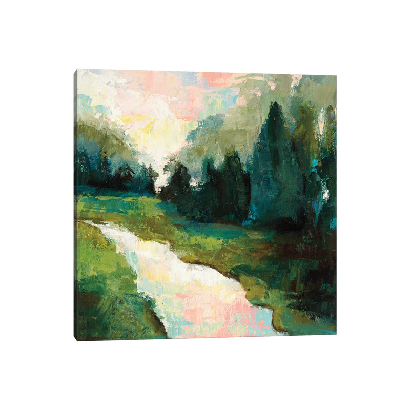 River Walk by Dane Shue - Painting on Canvas, Wrapped Canvas, 45.72 cm H x 45.72 cm W x 1.91 cm D