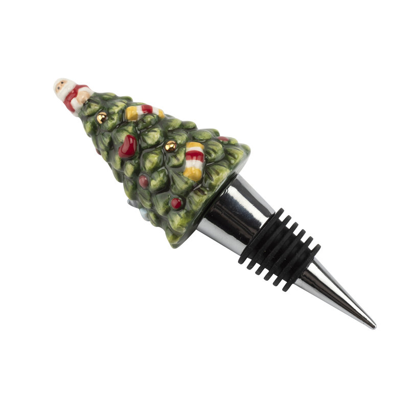 Spode Christmas Tree Tree Bottle Stopper