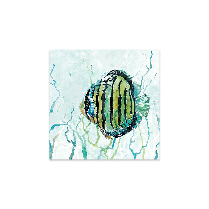 «Outer Banks Swim» par Carol Robinson - impression non encadrée, H 24 po x l 24 po x P 0,25 po