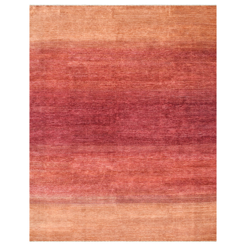 Wool Abstract Area Rug, Rectangle 8' x 10'