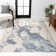 Cooper-John Abstract Marbled Modern Blue/Cream Rug