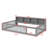 Floor Bed With Storage Cabinets And USB Ports-957043589