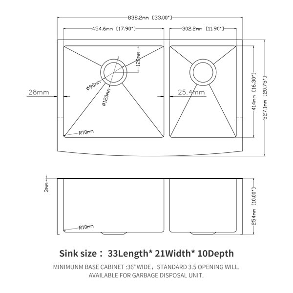 Dimensions du produit