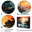 «Storms Sunrise Landscape II - Storms», ensemble d'art mural sur toile-107766871-107766873