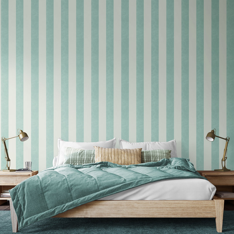 Textured Stripe - Duckegg Blue