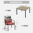 4 - Person Metal Patio Dining Set With Square Table , Cushions Included-132857026