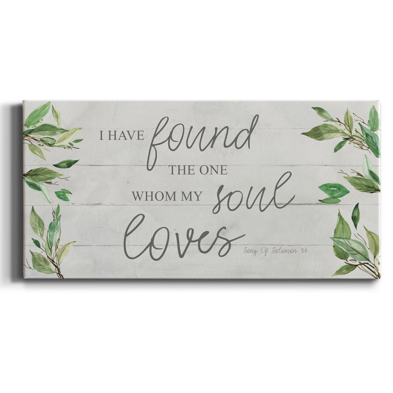 Soul Loves - impression sur toile tendue, H 16 po x l 8 po x P 1 po
