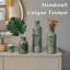 Ensemble de 3 vases décoratifs en résine rustique pour table, tablette et décoration de maison de ferme, de cuisine, de salon, de chambre à coucher, de bureau ou de salle de bain