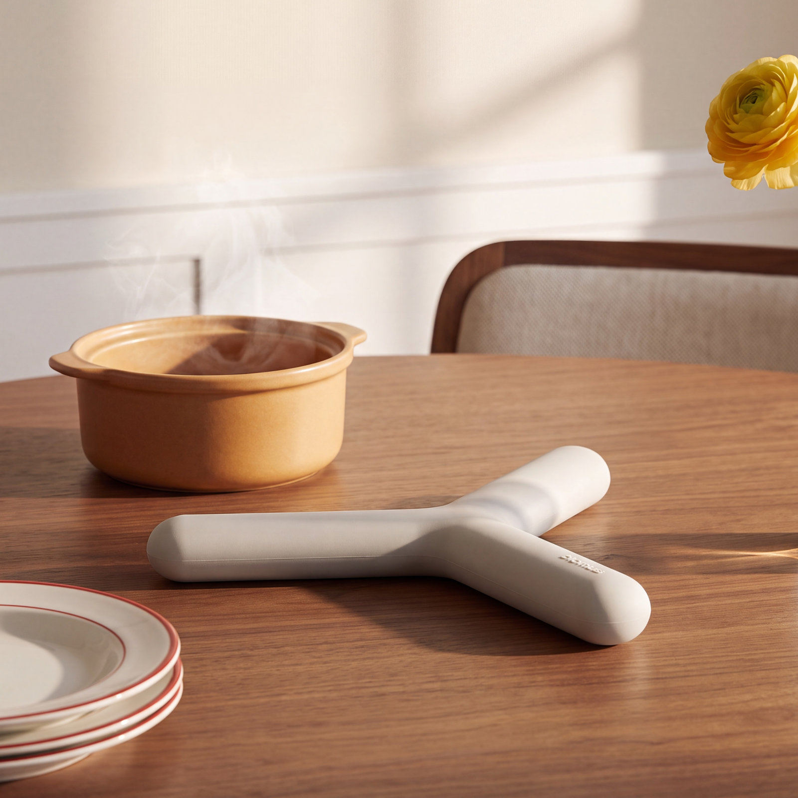 FLIP Silicone Trivet, Cream
