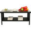 Table basse d'extérieur en osier 2 couches-7022930