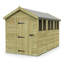 Total Sheds 7ft x 12ft Apex Garden Shed - Single Door - With Windows - Pressure Treated Timber - UK Manufactured