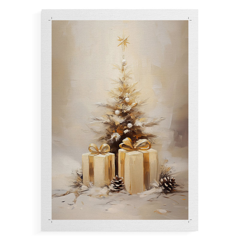 Art des Fêtes de Noël - série 2-C XXVII - impression sur toile seulement - NON-CADRE, H 36 po x l 24 po