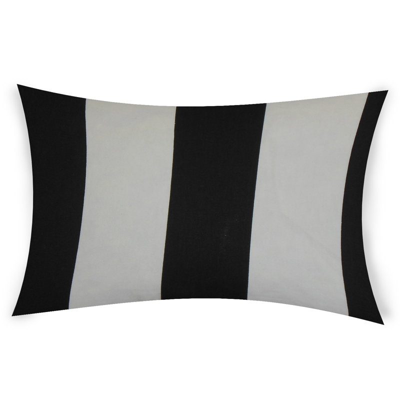  Housse et insert rectangulaires en coton, Noir, 12 po x 18 po
