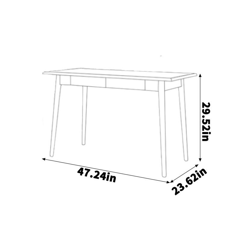 Bureau en bois de frêne