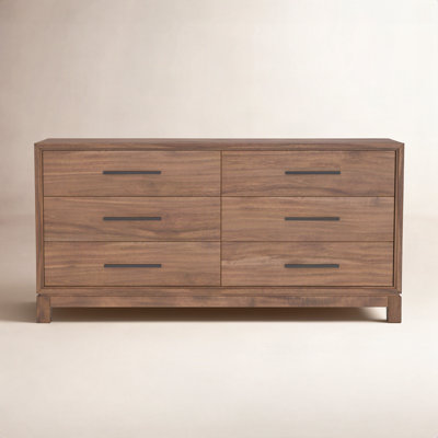 Wrightia 60" Mahogany Double Dresser