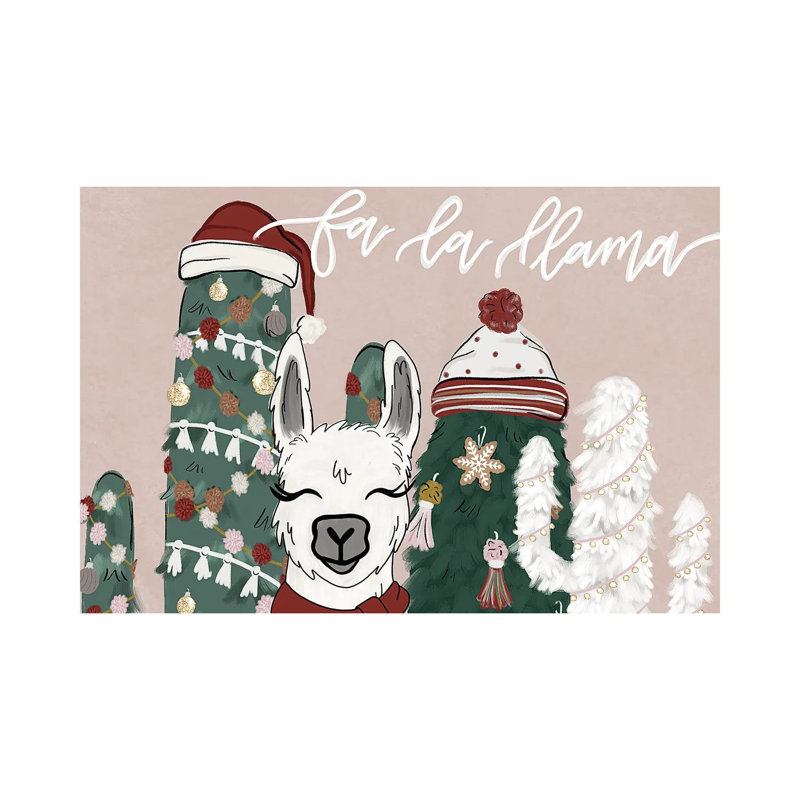 Fa La Lllama by Katie Bryant - Wrapped Canvas Painting, 101.6 cm H x 66.04 cm W x 1.91 cm D