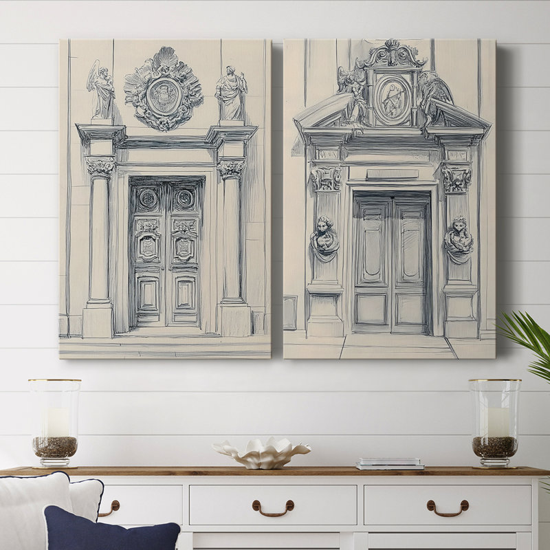 Paysages série XXV - Toile tendue avec châssis de qualité supérieure - Prêt à être accroché, H 18 po x l 24 po