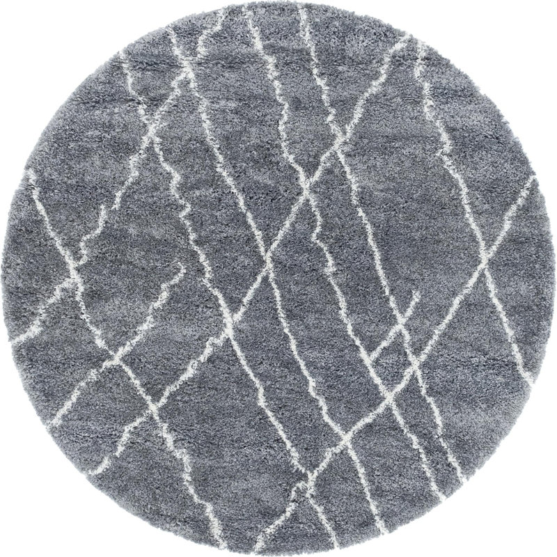Lotario Abstract Indoor Rug, Round 6'