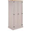 Hysley 2 Door Solid Wood Wardrobe