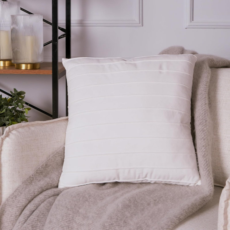 Décor White Velvet Pillow
