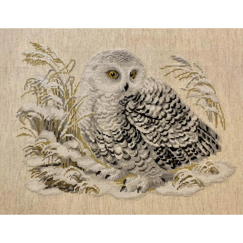  Kit de point de croix compté Hibou blanc R1241