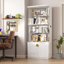 Vitrine 71 po H avec lumières à capteur RVB, armoire de rangement verrouillable à 5 niveaux-748331219