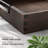 Wood Decorative Serving Tray with Metal Handles-129030255