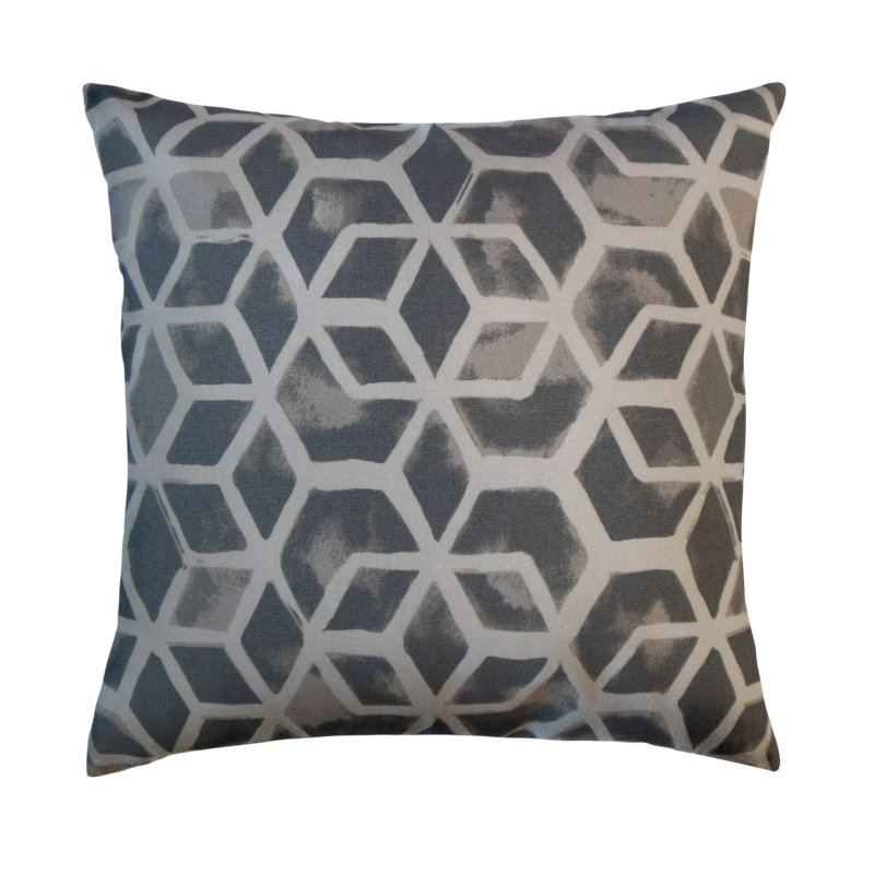 Coussin Zareh, 12 po x 18 po, Gris, Coussin lombaire