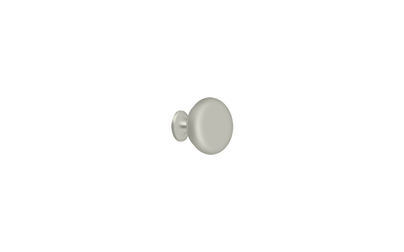 Mushroom Knob, Brushed Nickel