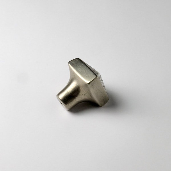 Pyramid Bronze Square Knob, White Bronze