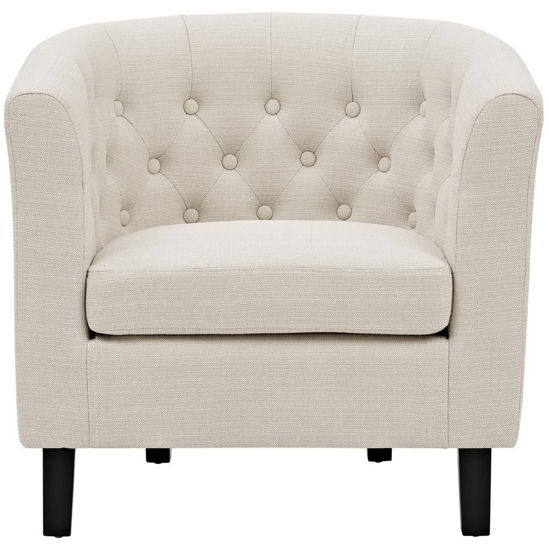 Modway Prospect Upholstered Armchair, Beige