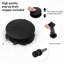 Robinet de lavabo de salle de bain noir mat 8 po - 2 poignées, 3 trous, 360 pivotant, résiste aux égratignures et à l'eau du robinet