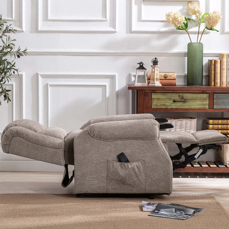 Freudberg 83cm Wide Lift Assist Standard Recliner, Mocha
