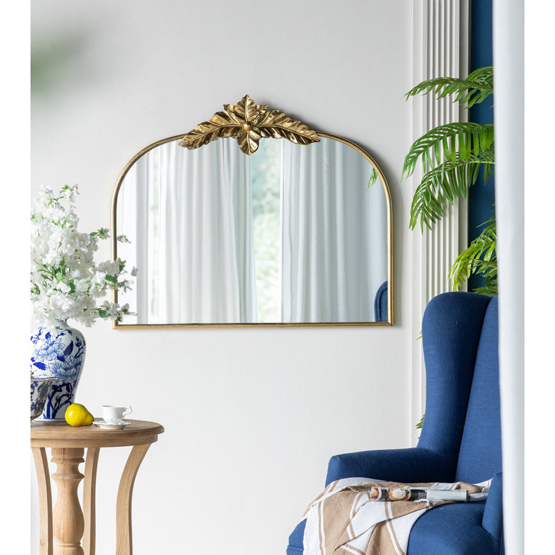 Miroir mural 39,5 "x 35" avec cadre en métal et miroir mural pour salon Bedrrom