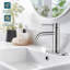 Robinet pour salle de bain à poignée simple avec drain-94284467