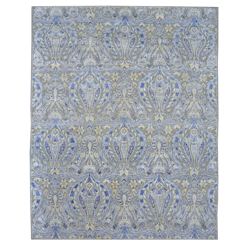 Ikat Area Rug, Rectangle 8' x 10'
