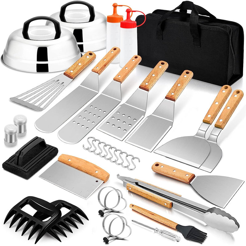 Ensemble d'outils de cuisson en acier inoxydable
