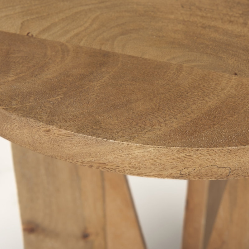 Camerron Solid Wood End Table, Light Brown