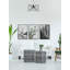 Cacti Triptych - Ensemble de 3 reproductions encadrées sur toile-32694313