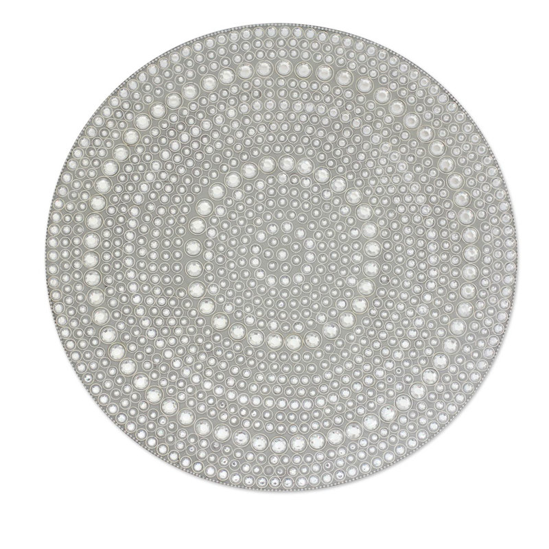 Plateau de meuble-lavabo à bijoux Catania, Glitz argent