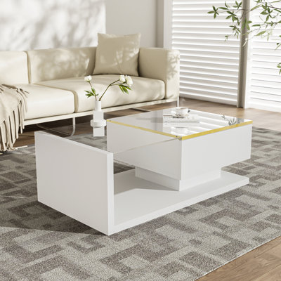 Tables basses, tables d'appoint, tables basses élégantes en verre avec effet DEL pour un intérieur confortable au quotidien.